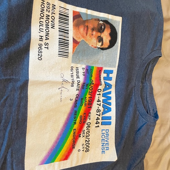 Men’s McLovin SuperBad Tee Shirt sz XL EUC Funny! - Picture 3 of 4